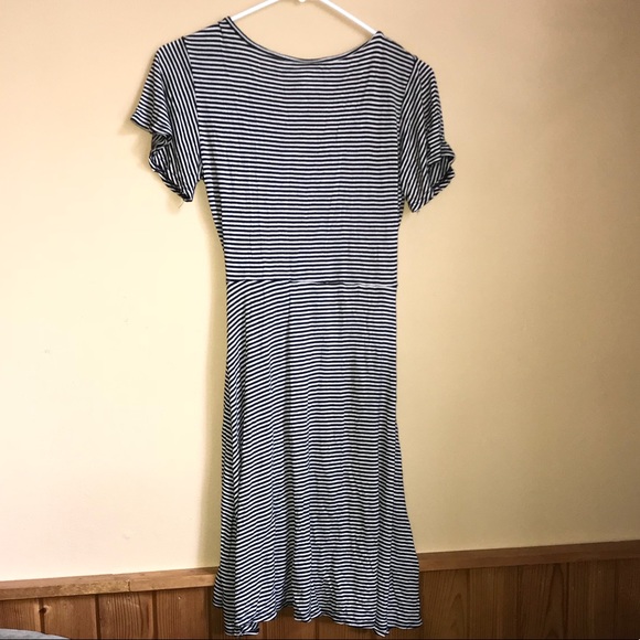 Striped Wrap Dress - Picture 2 of 2